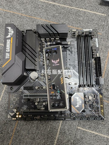 華碩TUF B450M PRO GAMING主板 成色好 實物如圖 適合遊戲玩家 主板擋板齊全 BI【三和電腦配件店】