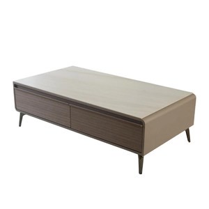 【MUNA家居】D009型4.3尺岩板大茶几/抽屜緩衝