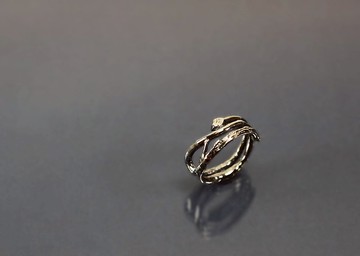 植物系列-樹枝925銀戒