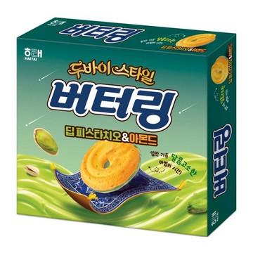 🥨 韓國🇰🇷HAITAI 海太杜拜奶油圈餅乾  開心果杏仁風味