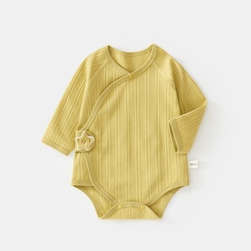 嬰兒包屁衣春秋寶寶三角哈衣純棉新生兒長袖連體衣無骨A類爬服鑫弘-萌寶童裝可開發票