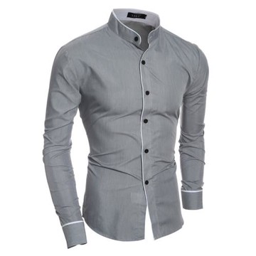 男襯衫Mens cotton Shirts men slim long sleeve dress Shirt
