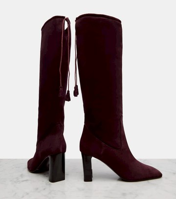 Max Mara 75 suede knee-high boots