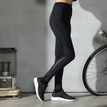 曲線拼接顯瘦彈性緊身褲 | 黑 #T20024