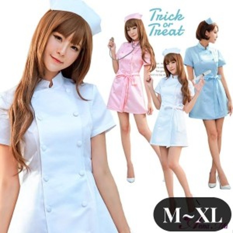 コスプレ 衣装 仮装 M-XL ナース ナース服衣装 セクシー ミニスカ ...