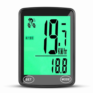 2.4吋大屏自行車夜光碼錶無線防水觸摸屏公路車山地車測速邁速錶鑫弘-戶外運動