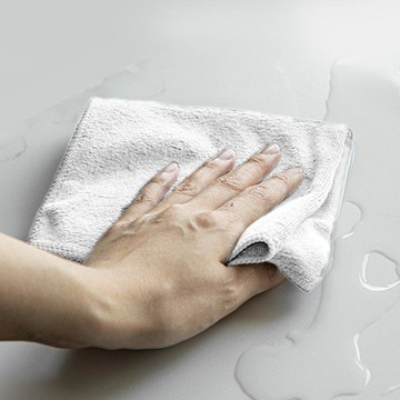 超細纖維極吸水無痕廚房抹布-4條入-多色可選 淺咖