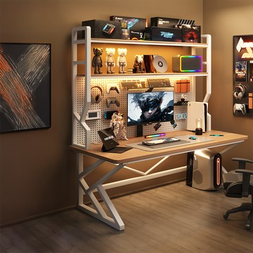 【HappyLife】收納洞洞板電競桌/電腦桌/120CM (Y12328)