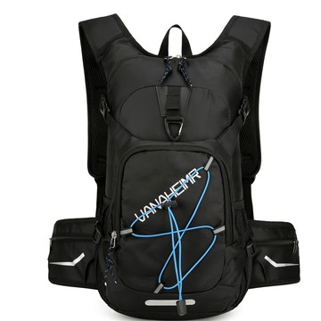 好背客 HOWBACK 戶外運動輕量防潑水雙肩包 登山大容量透氣減壓後背包  黑色  27 x 14 x 45cm