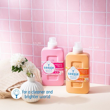 荷蘭 SEEPJE 喜雅 無患子柔軟精 750ML 2入組 - 檀香&水蜜桃-檀香&水蜜桃