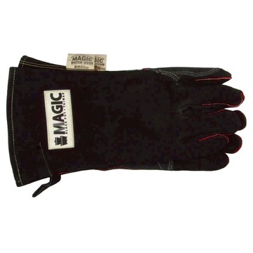 MAGIC 美極客 14吋加厚車底防燙皮手套 1雙  34 x 16cm  黑色