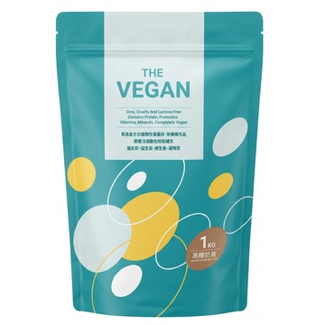 THE VEGAN 樂維根 植物性優蛋白 黑糖奶茶  1kg  1包