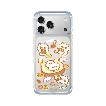 iPhone 17 Pro Max ClearX (MagSafe 兼容) 冰透藍 - 爽爽貓 Song Song Meow by SECOND - 爽爽貓麵包店