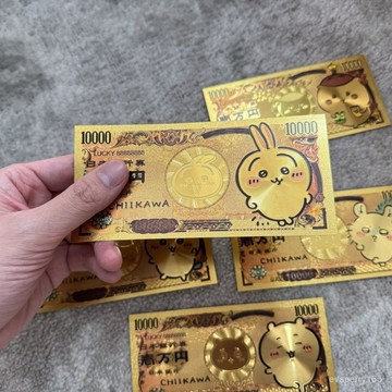 🍀臺灣出貨🍀伊卡動漫紀念週邊可愛卡通金箔烏薩奇收藏吉伊卡哇紀念幣禮物