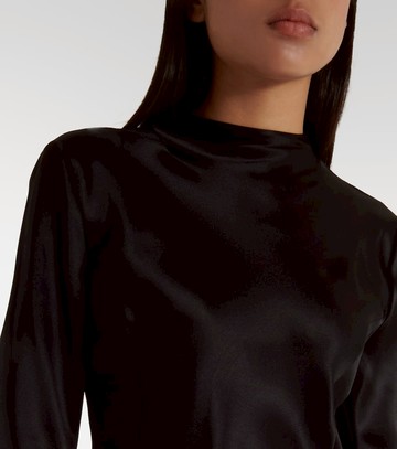 Gabriela Hearst Delwyn silk satin turtleneck top