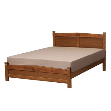 文創集 瓦加杜  現代5尺雙人實木床台組合(不含床墊)-153x196x92cm免組