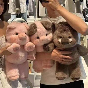 🐷新款小香豬幼仔玩偶｜軟萌陪伴絨毛公仔 🌟治癒系娃娃玩偶 可愛小香豬幼仔玩偶 軟乎乎陪伴娃娃 毛絨玩具 小豬毛絨公仔