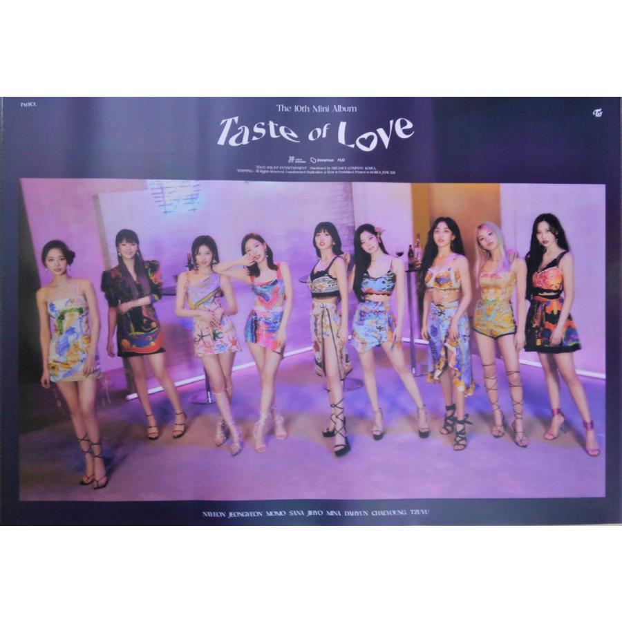 TWICE 10thミニアルバム TASTE OF LOVE ポスターB | LINEショッピング