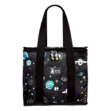 Adam dog 阿丹狗 加厚花漾鋁箔牛津布保冷包  黑色星球  1個  28 x 18 x 23cm