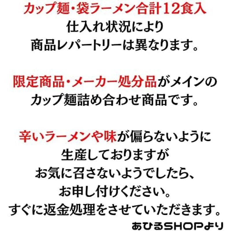 カップ麺 12種類12食 詰め合わせ セット (カップラーメン詰め合わせ)