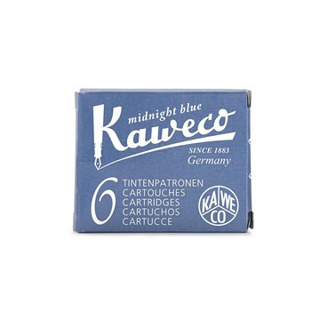 預購商品 德國 KAWECO 歐規卡水 墨水管 子夜藍（6支 /小盒）3小盒入 /組 4250278602246【APP滿額下單10%點數(單一帳號最高5000點)】1/31止