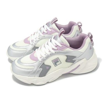 Fila 休閒鞋 Innovation 女鞋 白 銀 拼接 復古 運動鞋 斐樂 5C941Z894