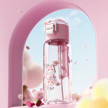 (免運)希樂cille星際熊·兒童太空杯tritan大容量雙飲高顏值學生水杯