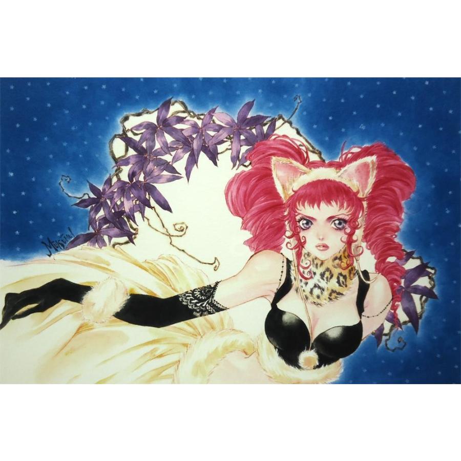 いのまたむつみ FLARING GIRL 版画 63/80 美品