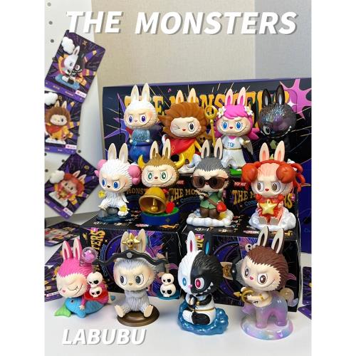 POPMART泡泡瑪特LABUBU THE MONSTERS十二星座系列盲盒拉布布手辦推薦