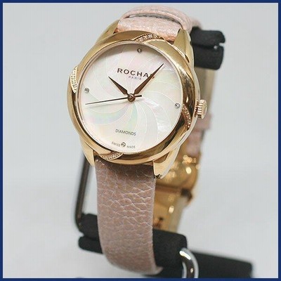 ROCHAS ロシャス レディース クオーツ 腕時計 ダイヤモンド 2L011  