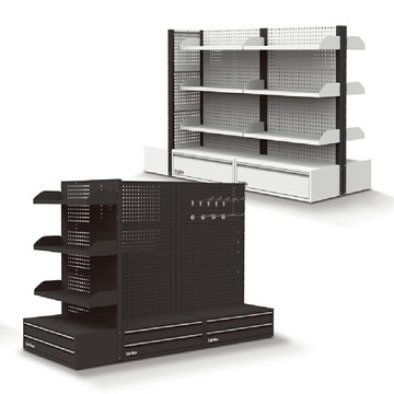 【天鋼】多功能展示架系列 黑白雙色 經典組合