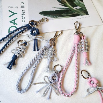 編織聖誕樹手機掛繩 手腕繩