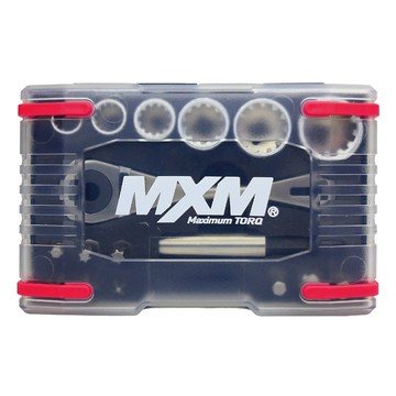 MXM TOOLS 迷你2分棘輪扳手套筒17件組  1組