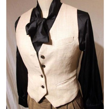 清爽多色 內搭單穿就很美 純正亞麻短款馬甲2020春秋款女士背心潮