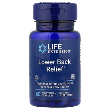 Life Extension, 下背部舒緩劑，60 粒素食膠囊
