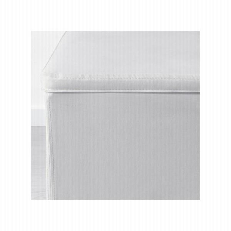 IKEA イケア オットマン 足置き 予備椅子 POÄNG ポエング オットマン, ブラウン/ヒッラレド ダークブルー