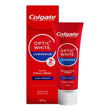 【高露潔】OPTIC WHITE光感．白 2% Luminous 高效煥白牙膏85g(IU代言/美白牙齒)