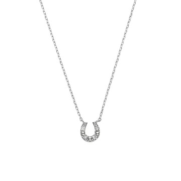 小馬蹄鑽石項鍊