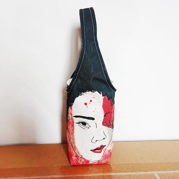 文藝氣息的飲料提袋