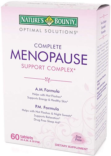 Nature's Bounty Optimal Solutions Complete Menopause Support Complex 60 Tablets