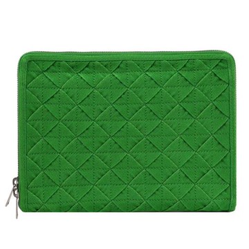 【全新福利品】BOTTEGA VENETA 657359 編織手拿包/平板收納包.綠