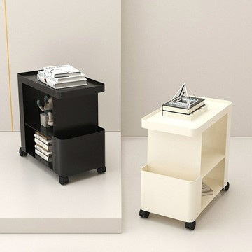 【含稅/免運】 邊幾移動臥室鐵藝床頭柜簡約現代家用床邊柜小推車沙發邊幾