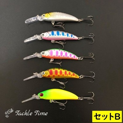 ミノー　ルアーセット　ヤマメ 釣り具 ルアー 4.3g トラウトミノー 5色 ルアーセット