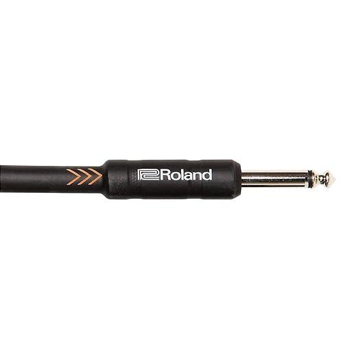 Roland Black Series Instrument Cable, Straight Straight 4-Inch Jack, 10-Feet