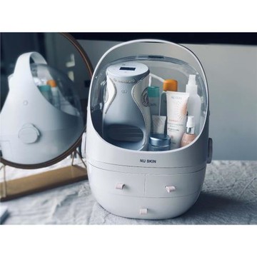 如新蜜兒周邊nuskin周邊網紅化妝品收納盒防塵梳妝臺護膚品置物架