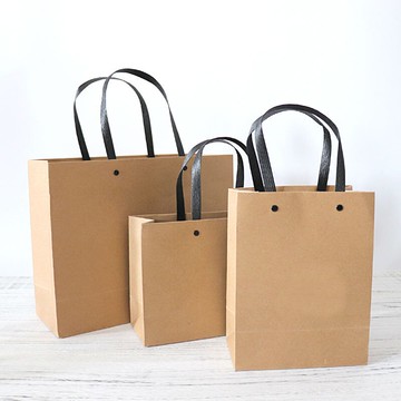 簡約禮品袋 紙拎帶 手提袋 文藝裝衣服的紙袋子