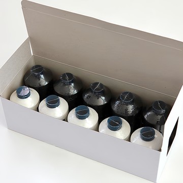 COTTONVILL 高級縫紉機線組 45號款 1700公尺 韓國製造  黑色+白色  10捲