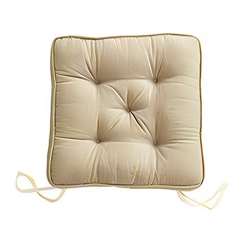 Mega 日式加厚棉麻坐墊  米茶  43 x 43 x 6cm