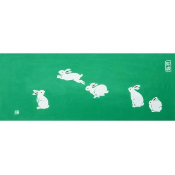生活雜貨 京都手拭巾-跑跑兔