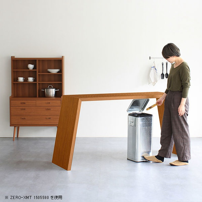 ハイテーブル】木のテーブル オフィスデスク ウチダ 日本の木でできた